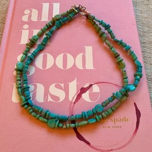 Real turquoise choker necklace
